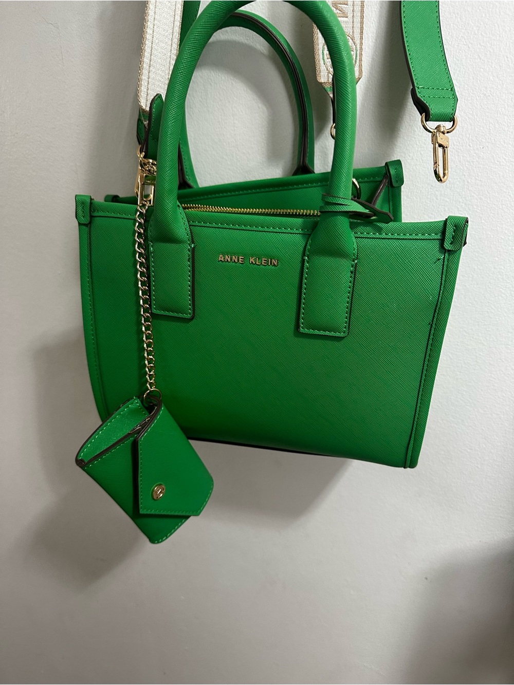 Anne Klein Green Mini Tote with Removable Straps - Picture 2 of 12